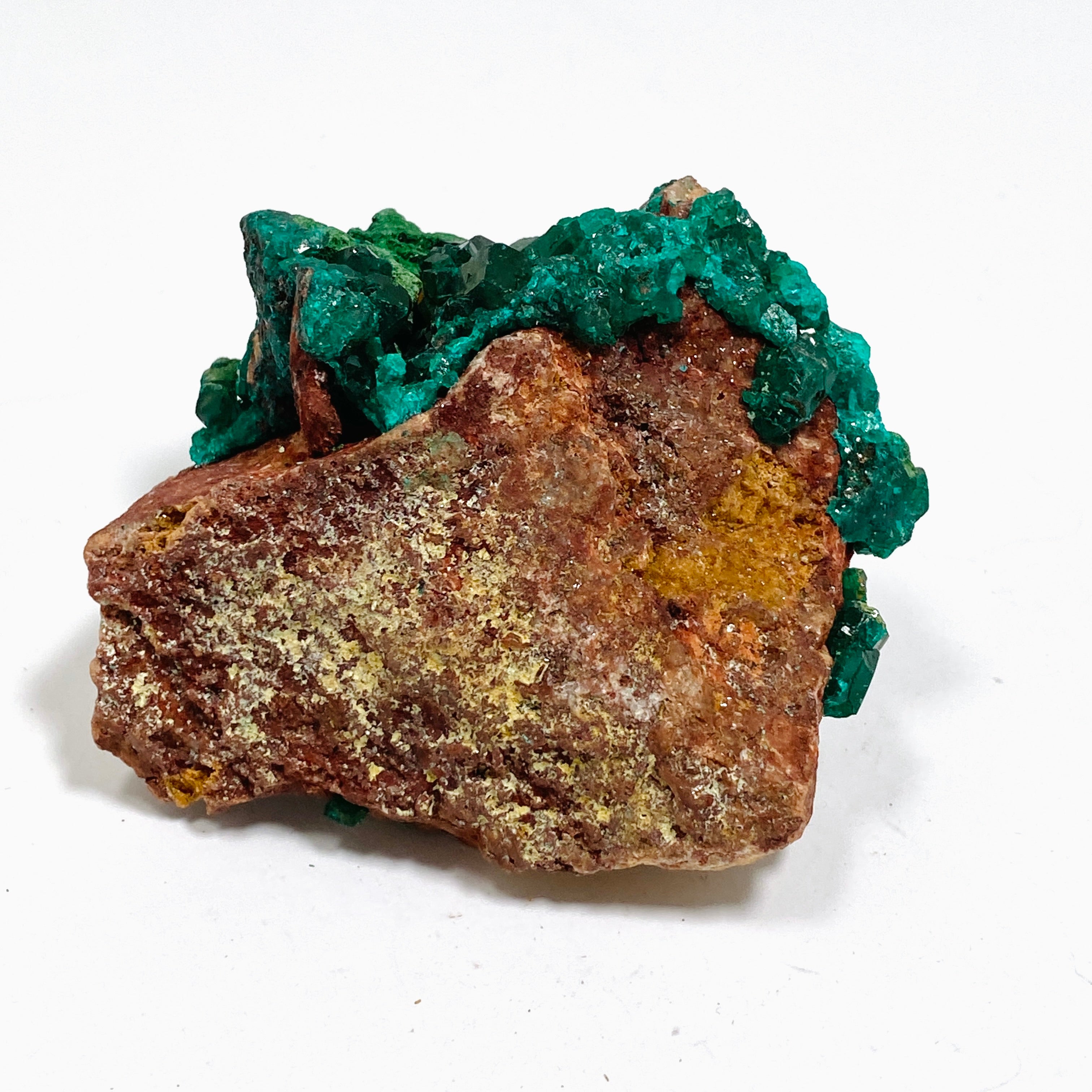 Natural Dioptase with Malachite Crystal Specimen from Congo CR3746 - Perfect for Mineral Collectors & Home Decor