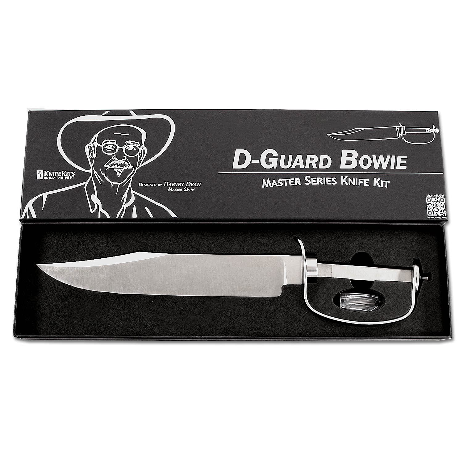 KnifeKits D-Guard Knife Kit - Master Series Fixed Blade Hunting Knife (Harvey Dean Design) - Perfect for Outdoor Survival, Camping & Bushcraft Activities