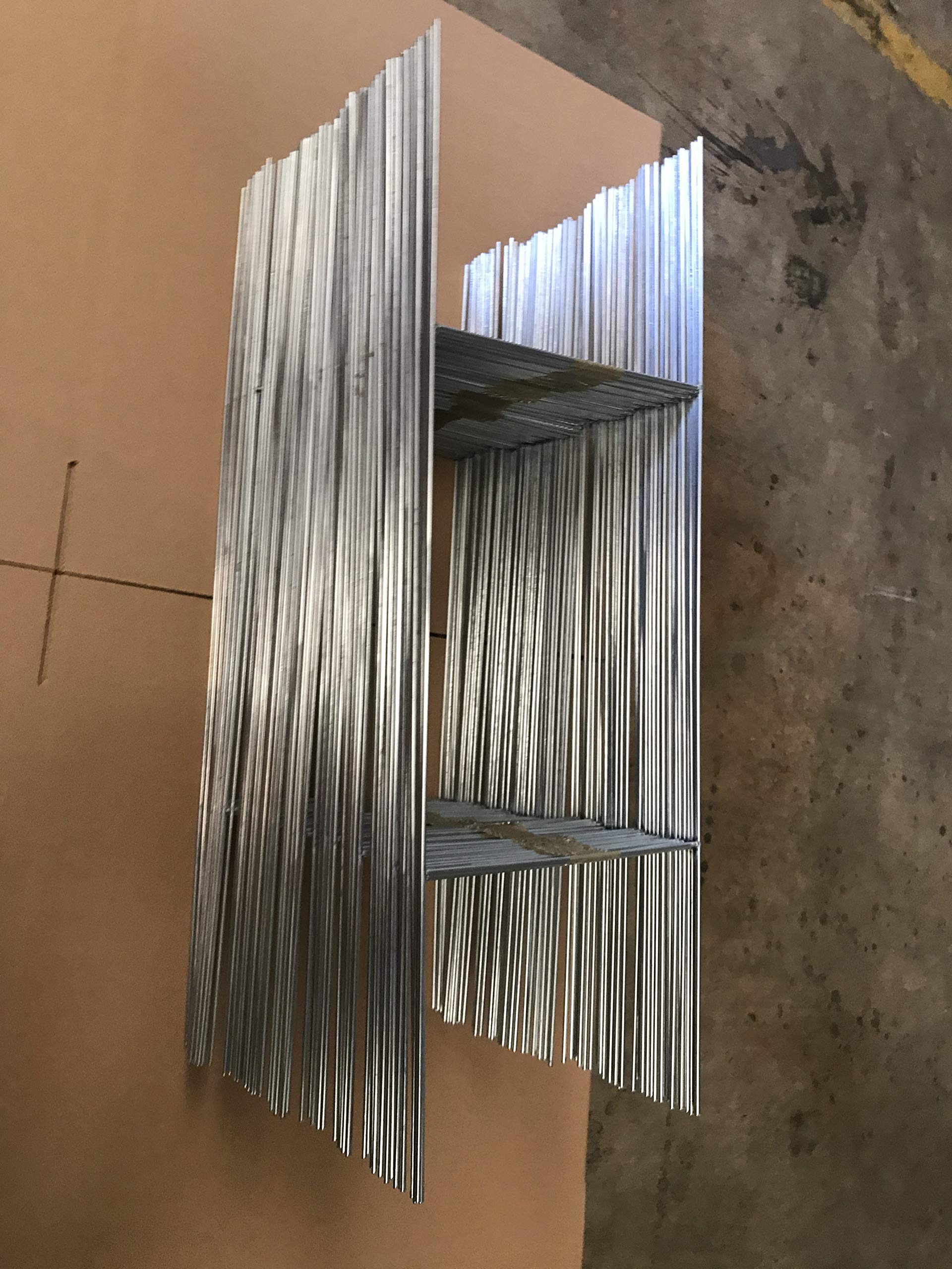 100 Pack Heavy Duty Metal Yard Sign Stakes - 10x24 Inch Galvanized H-Frame Wire Stakes (9 Gauge) for 4mm/5mm Corrugated Signs | Weatherproof Sign Holders for Political Campaigns, Real Estate, Business Advertising & Event Signage | Fast Same Day UPS Shipping