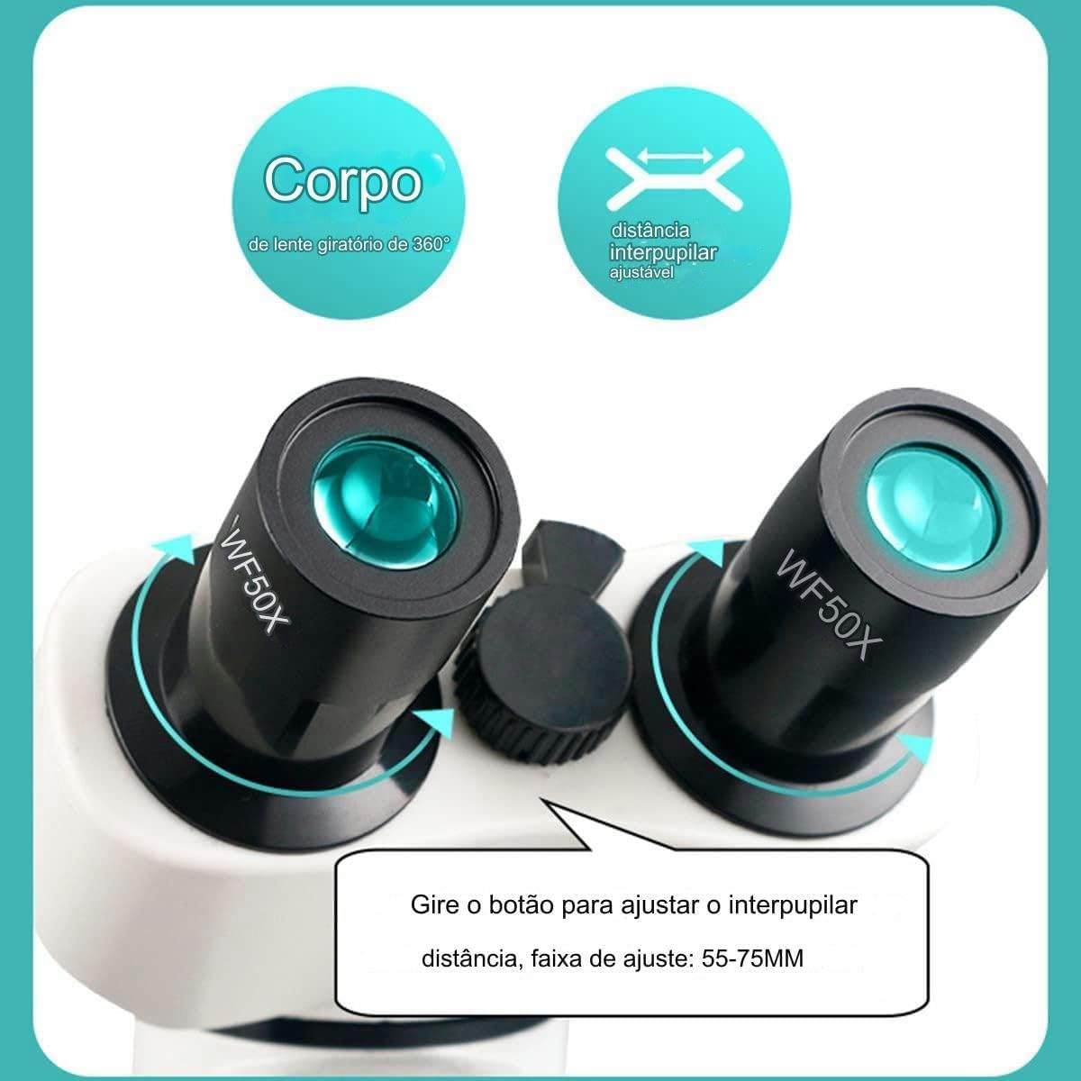 Professional Binocular Microscope 12000x-30000x Magnification with Digital & Mobile Support - Includes Experiment Kit & Carrying Case - Perfect for Lab Research, Classroom Science & Home STEM Learning