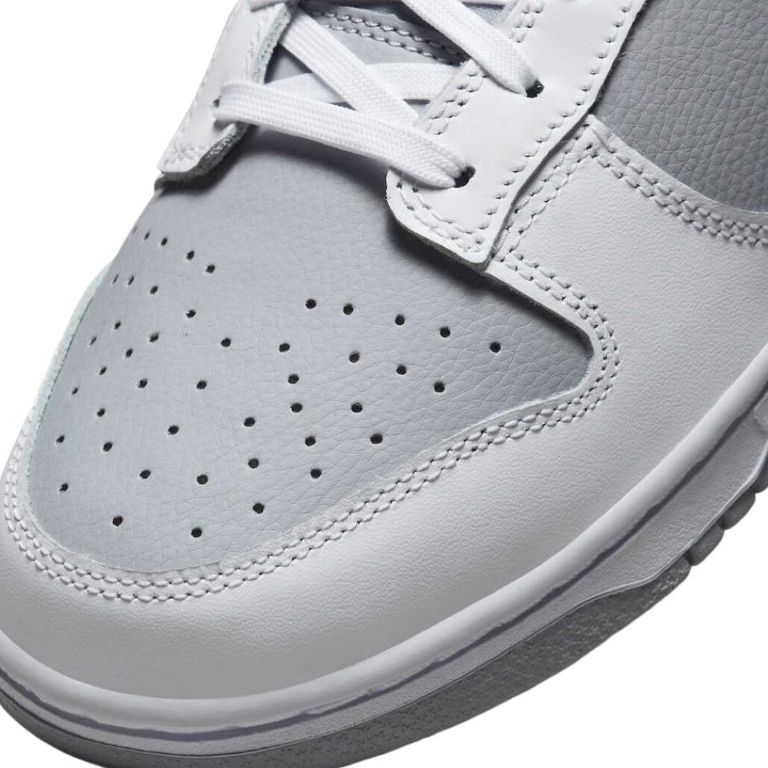 Nike Dunk Low Retro Sneakers - Wolf Grey & White Colorway | Men's & Women's Casual Shoes for Streetwear & Everyday Fashion