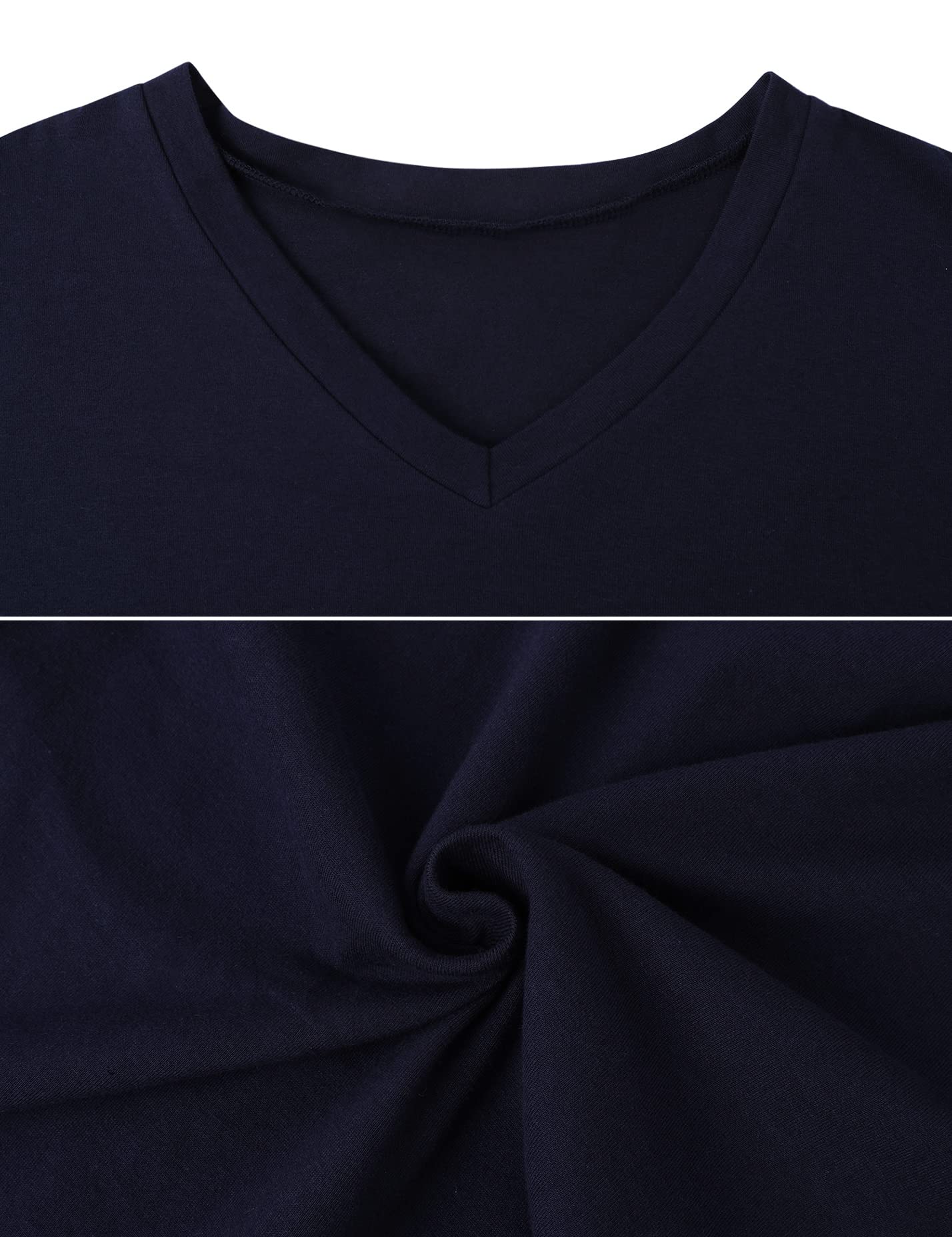 Men's Cotton Pajama Set - Soft V-Neck Sleepwear with Pockets | Comfortable Lounge Wear for Sleeping & Relaxing at Home