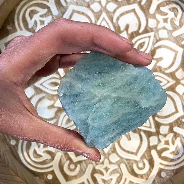 Natural Aquamarine Rough Stone - Healing Crystal for Stress Relief & Emotional Balance | Perfect for Meditation, Jewelry Making & Energy Work