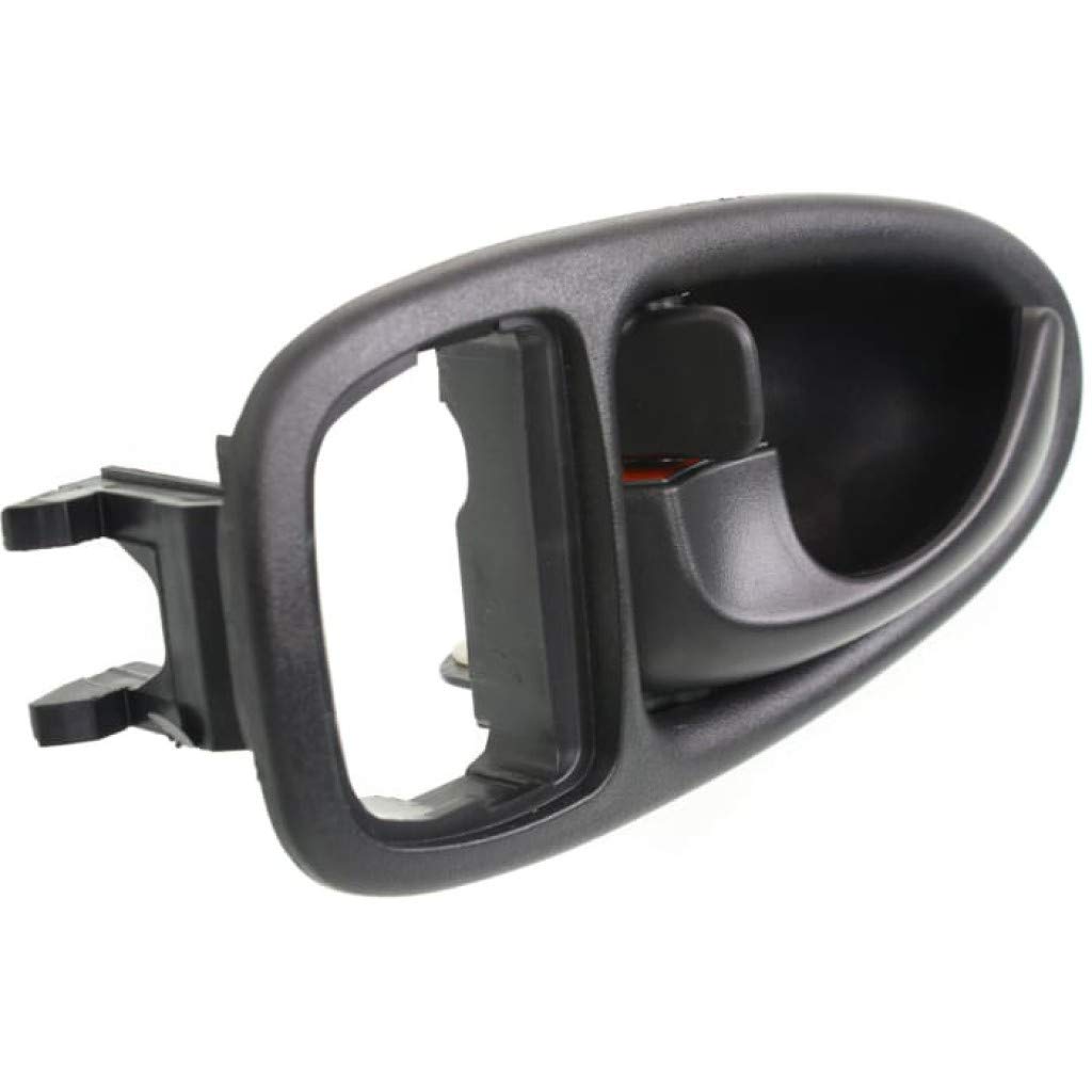 KarParts360 Replacement Interior Door Handle for Saturn SL 1996-2002 Models - Driver Side Black with Lock Button | Base Trim | Perfect for Car Door Repair & Maintenance