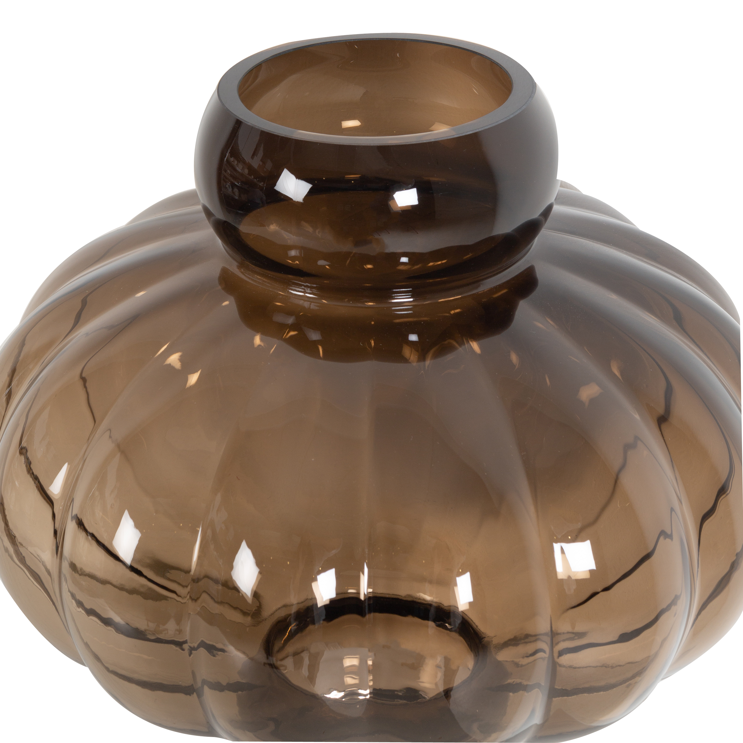 Glass Smoke Balloon Vase - Elegant Decorative Centerpiece for Weddings, Parties & Home Decor