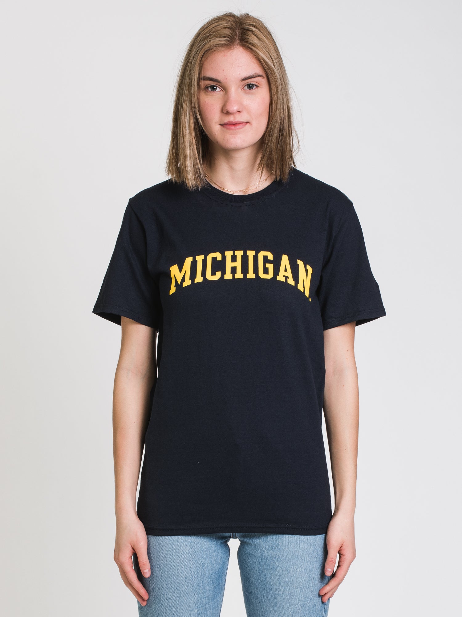 Champion Michigan Short Sleeve University Tee - Comfortable Cotton T-Shirt for Men & Women - Perfect for College, Sports, and Casual Wear