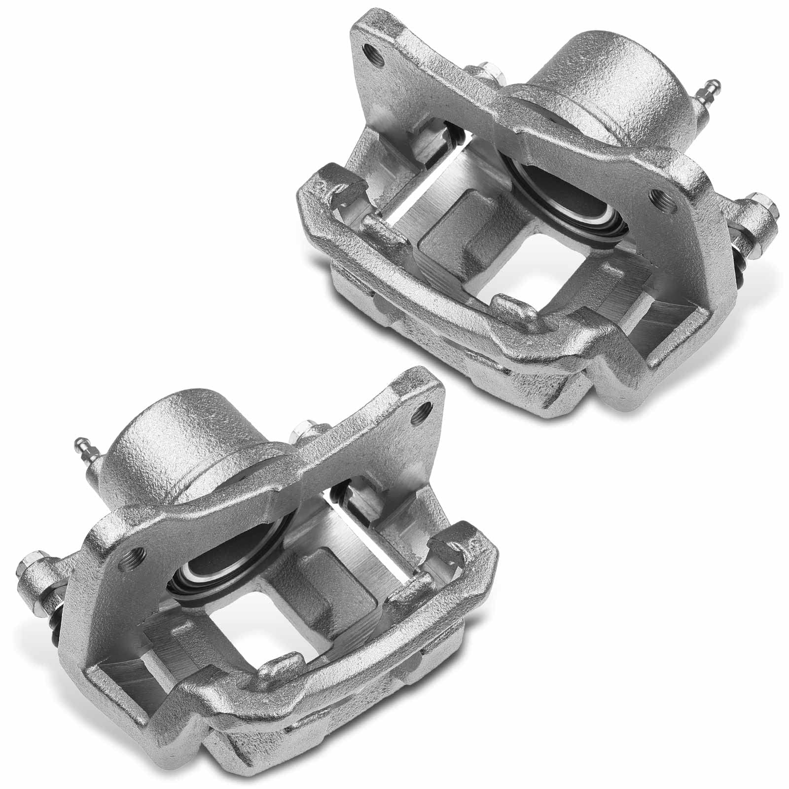 Premium Disc Brake Caliper Assembly with Bracket - Compatible with Toyota Prius 2001-2003 (Front Driver & Passenger Side) - 2-Piece Set - High-Performance Braking for Smooth Stops & Safe Driving