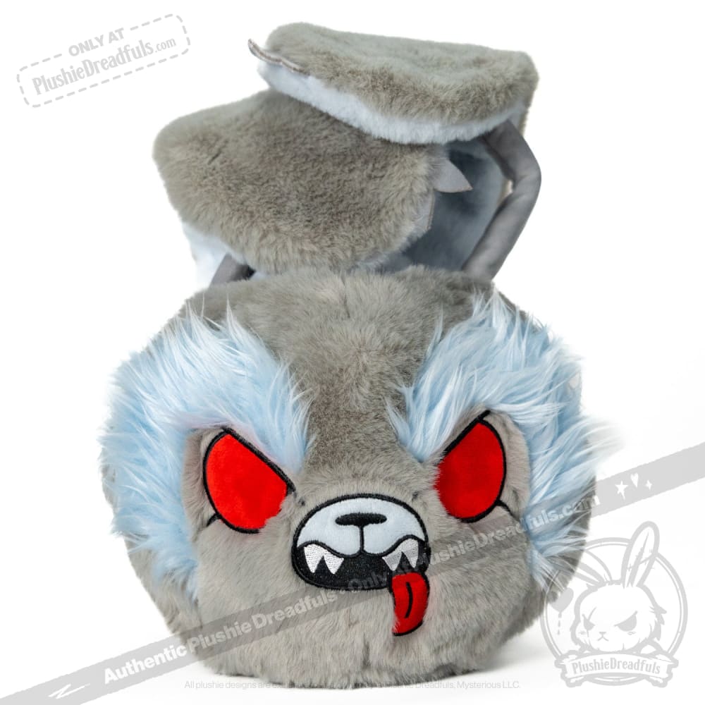 Plushie Dreadfuls Werewolf Bunny Stuffed Animal - Werebun the Cute & Spooky Head Bag for Halloween Decor, Cosplay & Gothic Collectors
