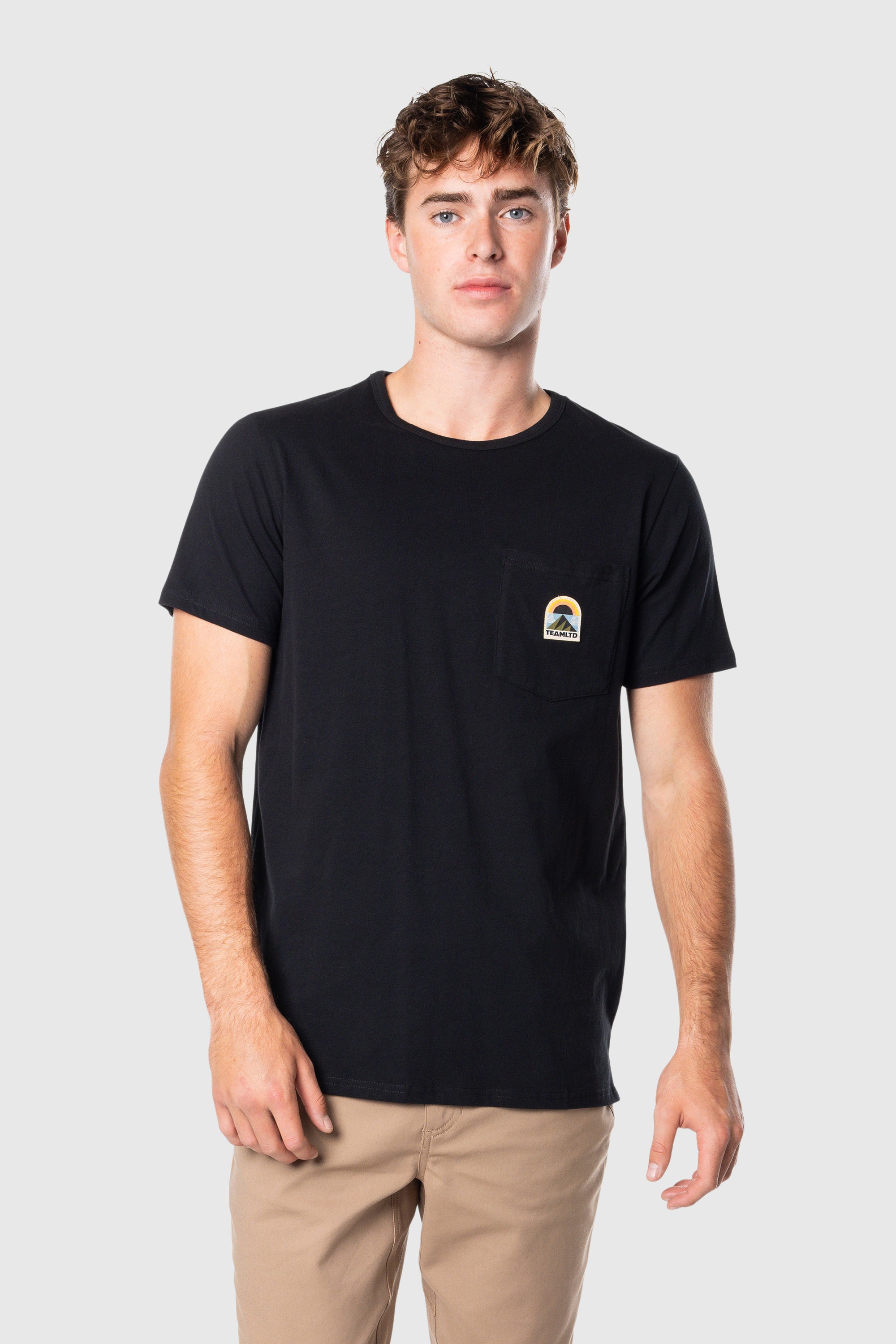 Horizon Pocket Tee - Soft Cotton Men's T-Shirt with Chest Pocket | Casual Everyday Wear for Men | Perfect for Work, Gym & Weekend Outings