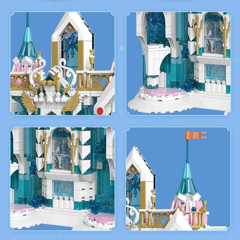 Mould King 11008 Snow Palace Building Blocks Set - 3,800+ Pieces, Winter Castle Model Kit for Adults & Teens - Perfect for Holiday Decor, Gift, and Display | DIY Creative Construction Toy for Home & Office
