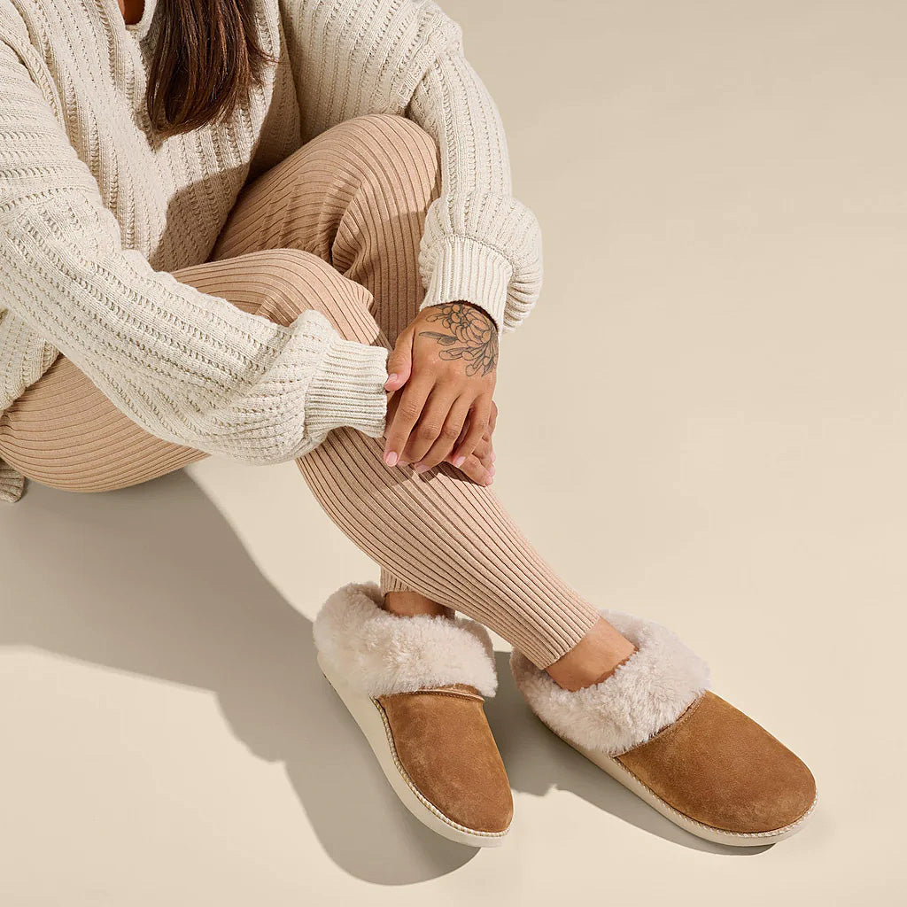 Olukai Kui Slippers for Women - Comfortable & Stylish Sandals for Beach, Pool, and Indoor Use