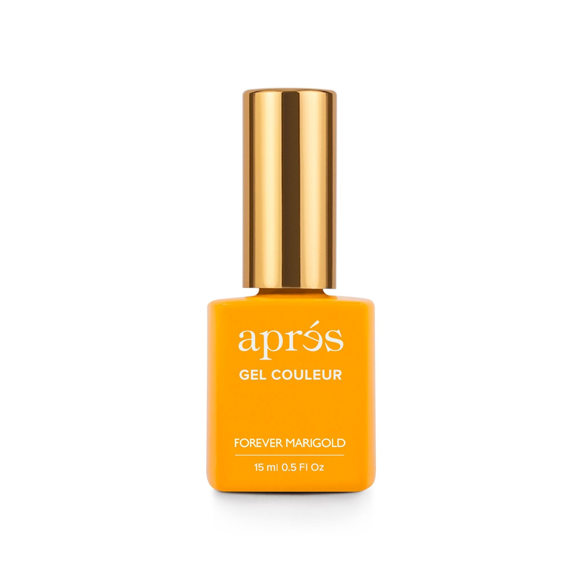 Apres Gel Polish - Forever Marigold Nail Color | Long-Lasting Gel Nail Polish for Salon & Home Manicures | Perfect for Special Occasions & Everyday Wear