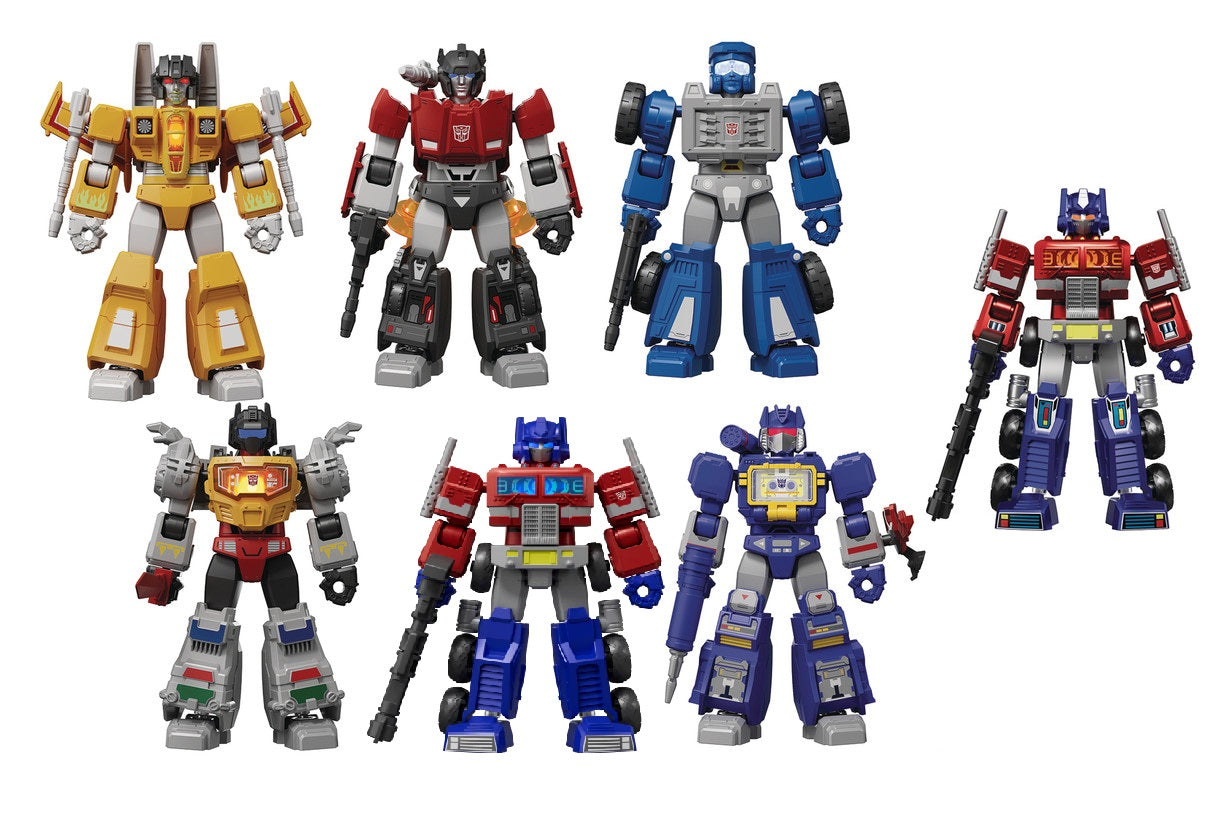 Blokees Transformers Model Kits - Shining Version #02 (Set of 6) | 1985 Mystery Box Trading Figures | Collectible Action Figures for Display & Gifts