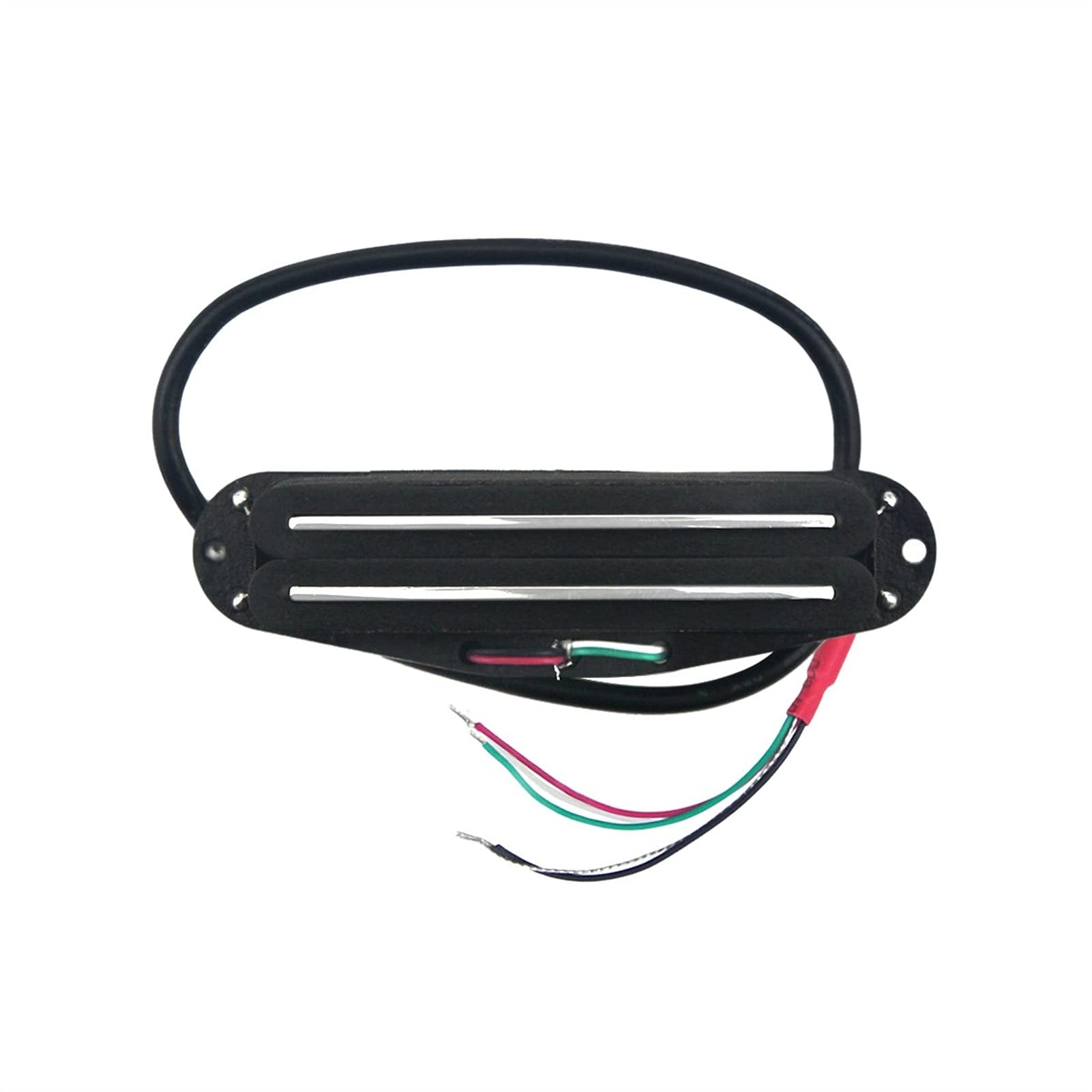 Alnico 5 Dual Hot Rail Humbucker Pickup - Double Coil Guitar Pickup for Bridge Position | High Output Black Pickup for Rock/Metal Guitarists | Perfect for Electric Guitar Upgrades & Replacement Parts