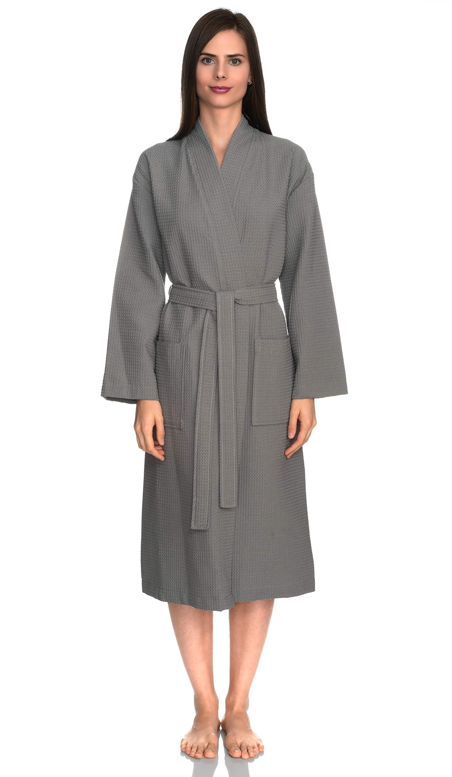 TowelSelections Women's Soft Waffle Kimono Robe - Lightweight Spa Bathrobe for Relaxation | Perfect for Home, Lounge, Beach & After Shower