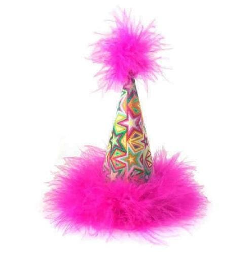 Star Swirl Pawty Dog Hat - Cute Pet Birthday Costume for Small & Medium Dogs - Perfect for Halloween, Birthday Parties & Photo Shoots