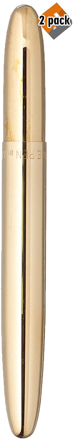 Fisher Space Pen Raw Brass Bullet Pen - Compact & Durable EDC Writing Tool for Outdoor, Travel, Office & Everyday Carry