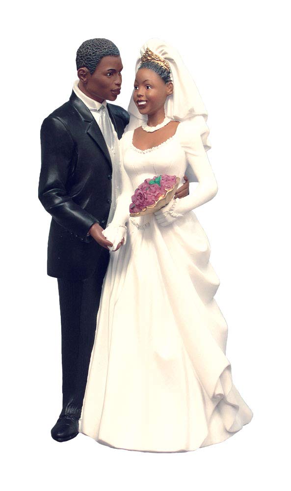 Wedding Cake Topper Bride & Groom Figurine for Romantic Ceremonies