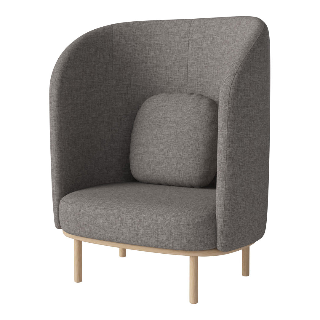 Fuuga Modern Nesting Armchair Set of 2 - Space Saving Stackable Lounge Chairs for Small Living Room, Bedroom or Office - Comfortable Accent Seating for Home Decor