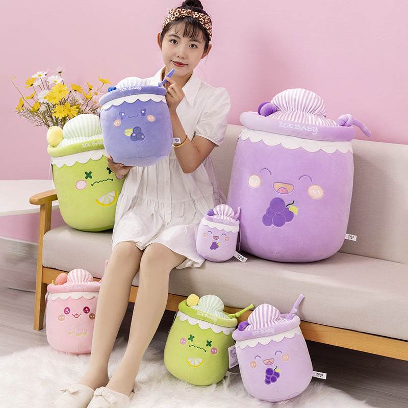 Cute Boba Milk Tea Plush Toy - Soft & Huggable Bubble Tea Stuffed Animal for Kids & Adults - Perfect for Home Decor, Gifts, and Kawaii Aesthetic Lovers