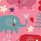 Elephant Deco Pink