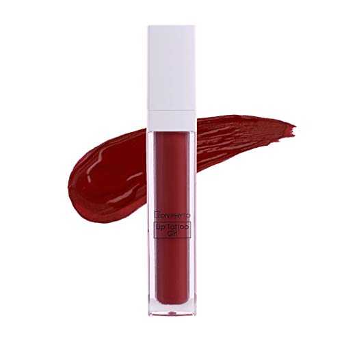 ZONPHYTO Lip Tattoo Stain - 0.2 fl.oz/6.2ml Korean Matte Lip Tint with Strawberry & Polyphenols | Long-Lasting Velvet Finish | Perfect for Everyday Wear, Date Night & Special Occasions