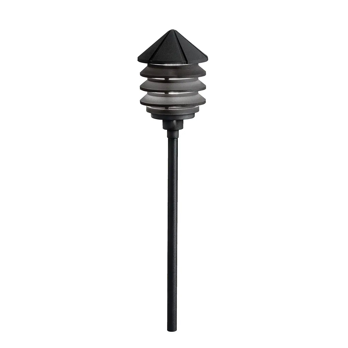 12V Three Tier Path Light - Outdoor Solar LED Landscape Lighting for Garden, Yard, and Walkway Decoration | Weatherproof & Energy Efficient