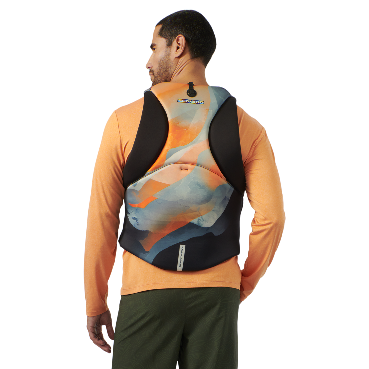 Airflow Sunset Edition PFD Life Jacket - USCG Approved Comfortable Inflatable Life Vest for Boating, Kayaking & Water Sports