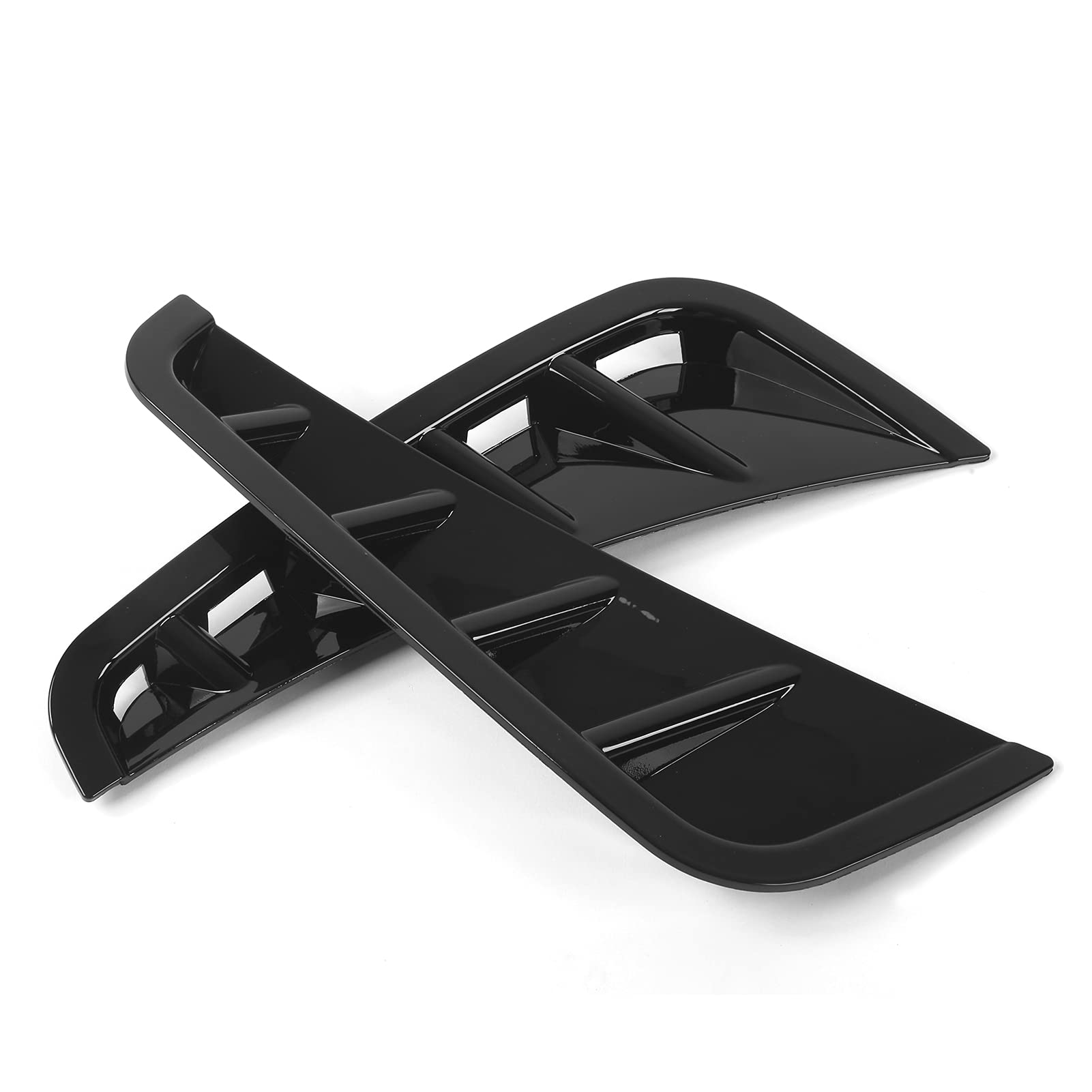 Durable ABS Front Bumper Lip Splitter Fins - 2PCS Easy Install Car Body Kit for Enhanced Aerodynamics | Perfect for Sports Cars, Tuner Vehicles & Performance Upgrades