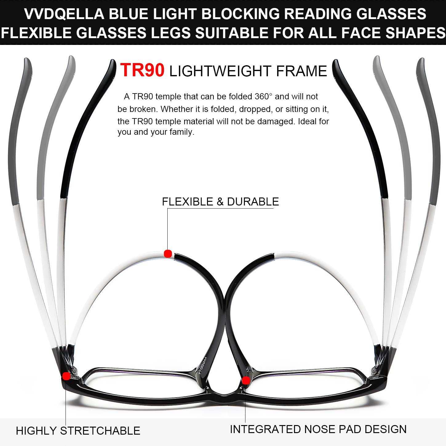 Blue Light Glasses for Men, 3-Pack Anti Glare Computer Glasses - Gaming & Office Use