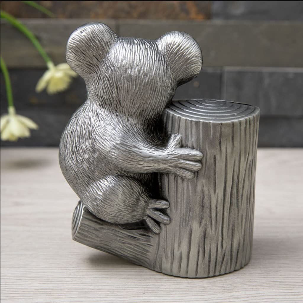 Cute Koala Shaped Piggy Bank - Zinc Alloy Metal Coin Bank for Kids | Creative Money Saving Gift for Birthday & Holidays | Perfect for Teaching Children Financial Responsibility & Home Decor
