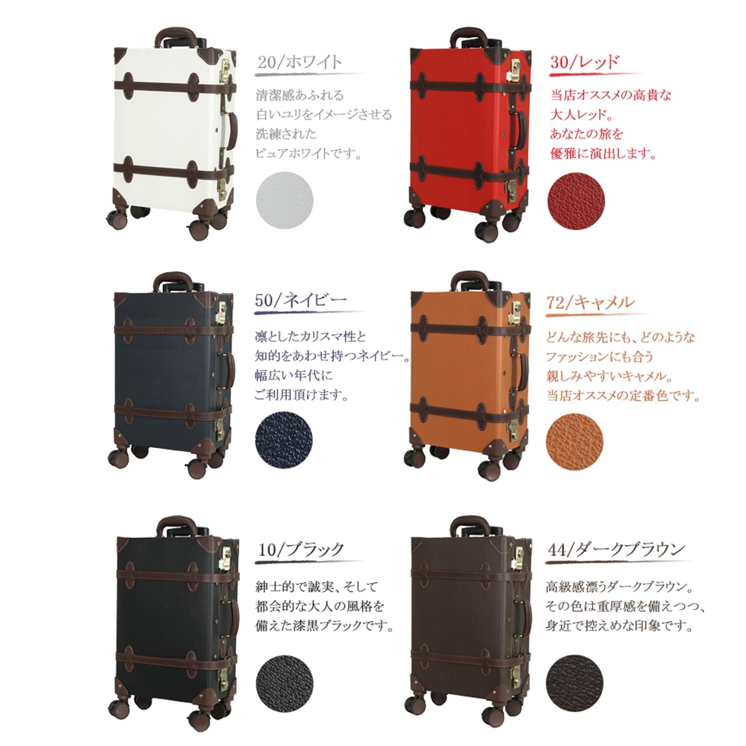 Vintage Trolley Luggage with TSA Lock - 20