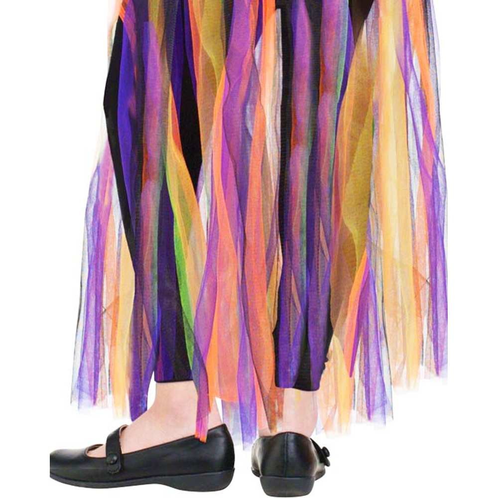 Fun World Girls Tatter Witchy Queen Kids Halloween Costume - Spooky Dress Up for Trick or Treating & Costume Parties