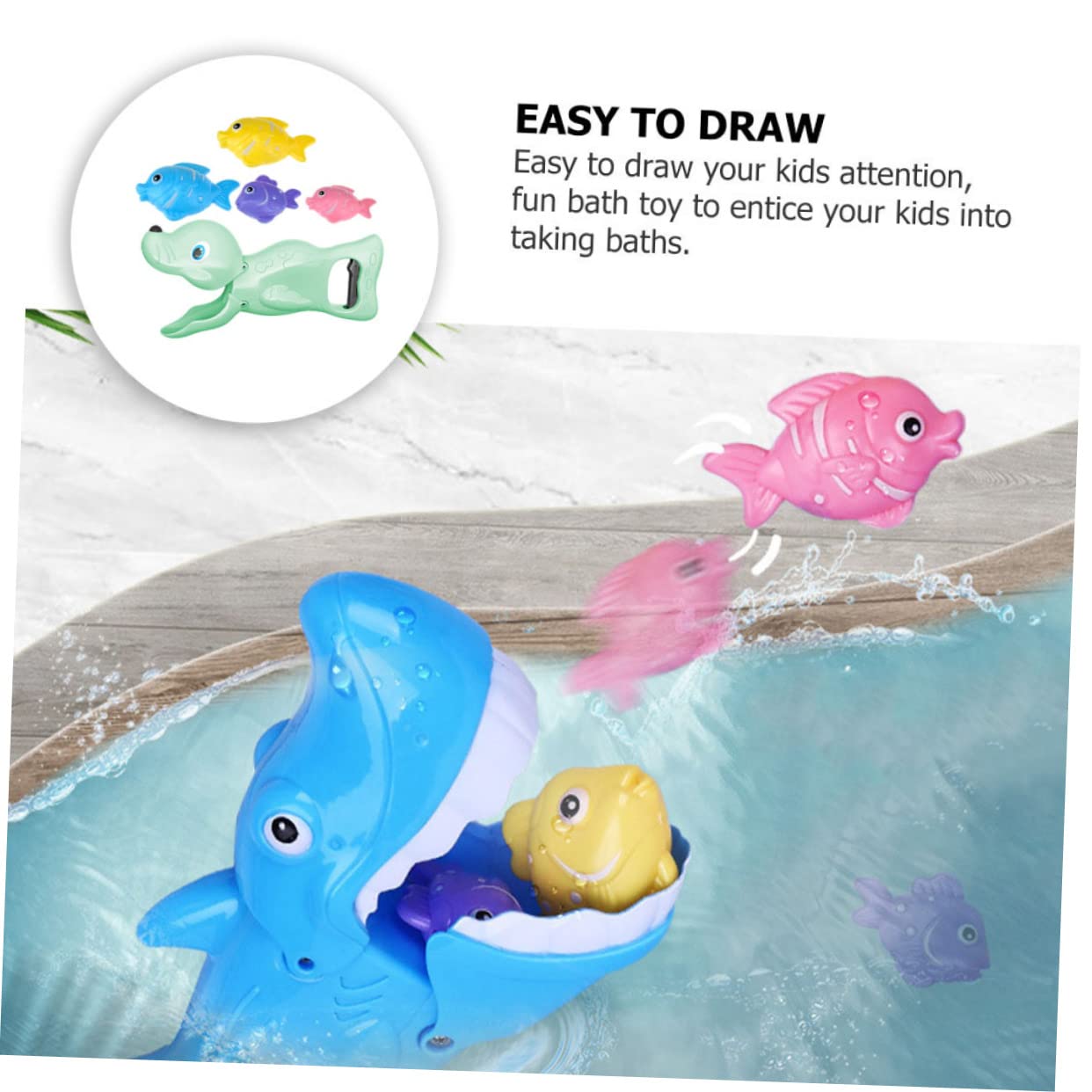 FAVOMOTO 3 Sets Bath Toys for Toddlers - Fun Fishing Game with Floating Fish, Educational Learning Toys for Kids, Waterproof Plastic Bath Time Play Set - Perfect for Bathtub, Pool & Indoor Water Play