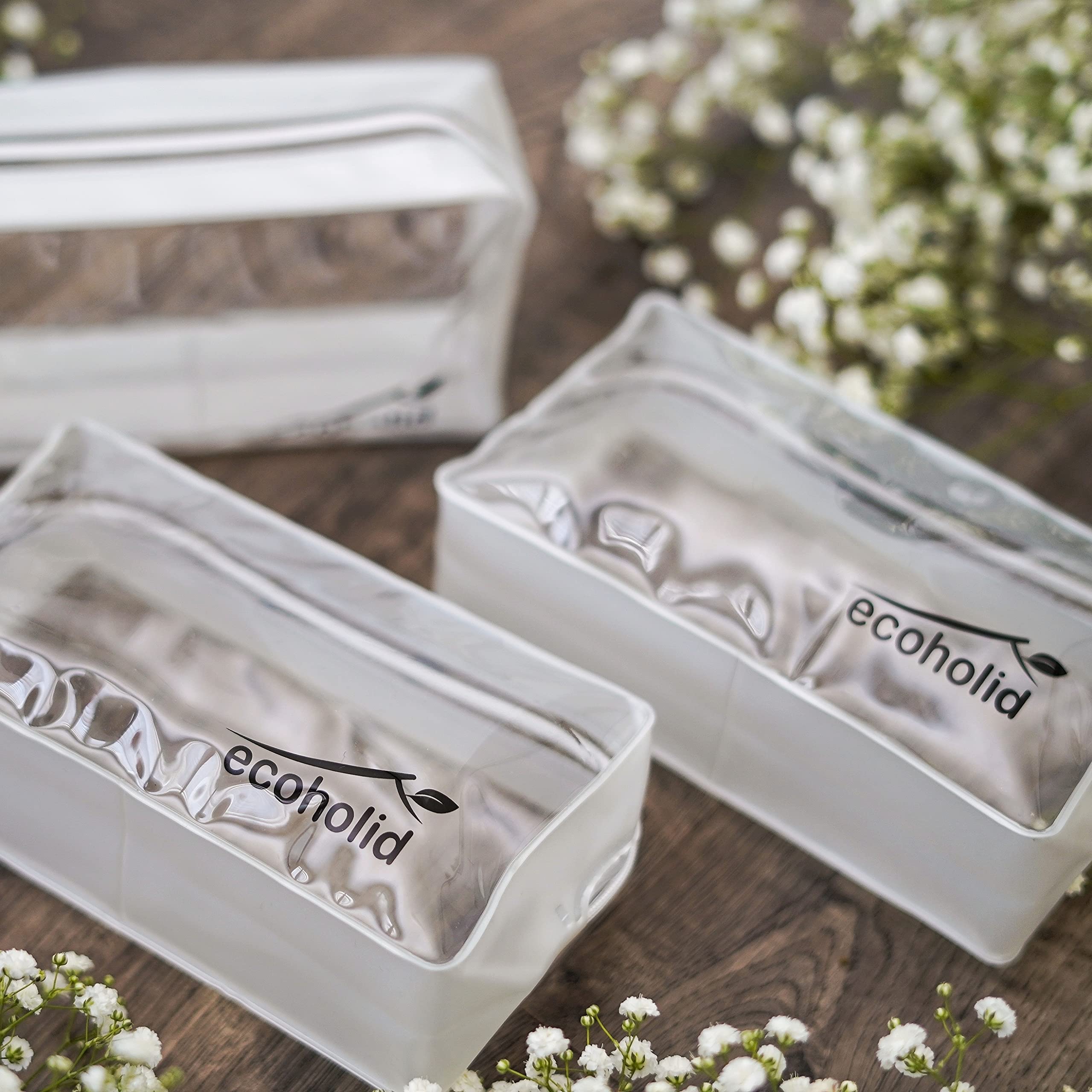 3 Pack Clear TSA Approved Cosmetic & Toiletry Bags with Zipper - Travel Makeup Organizer for Airports, Gyms, and Daily Essentials Storage