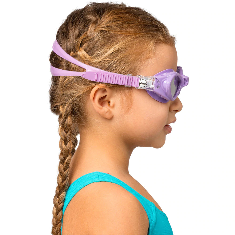 Cressi King Crab Snorkeling Fins - Lightweight & Comfortable for Scuba Diving, Swimming & Beach Activities - Lilac Color
