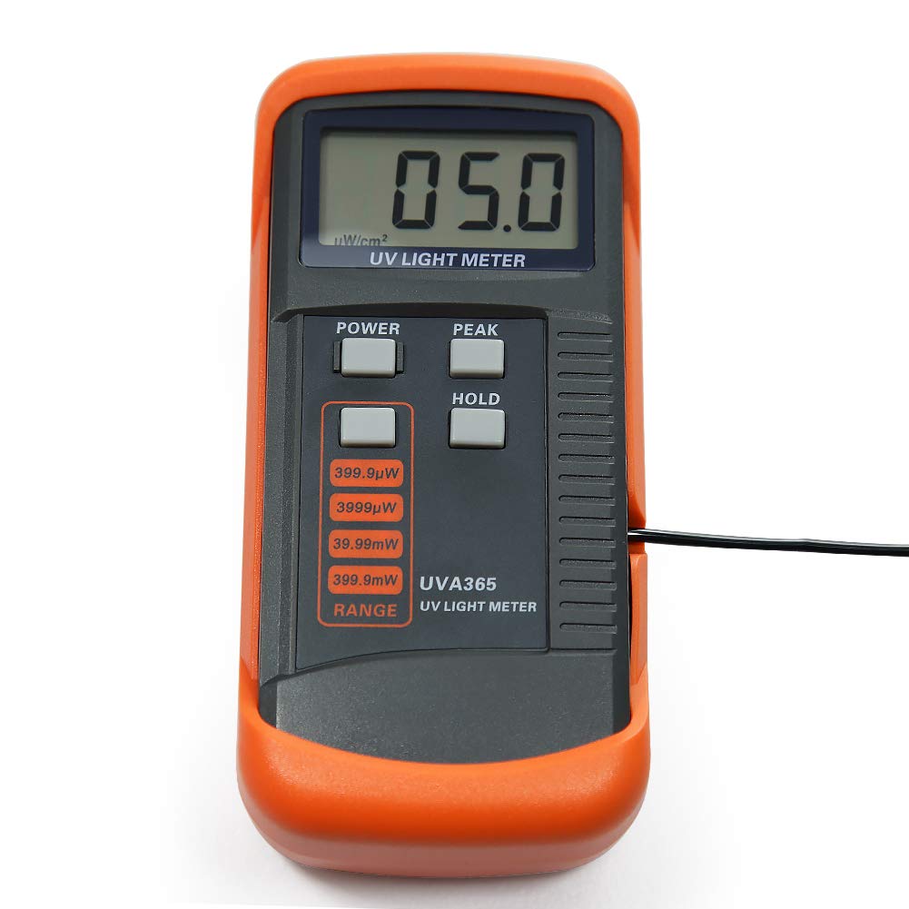 Professional UVA365 UV Light Meter - Accurate UVA Light Tester for Sun Protection, Tanning Beds & UV Lamp Testing | Home, Salon & Laboratory Use