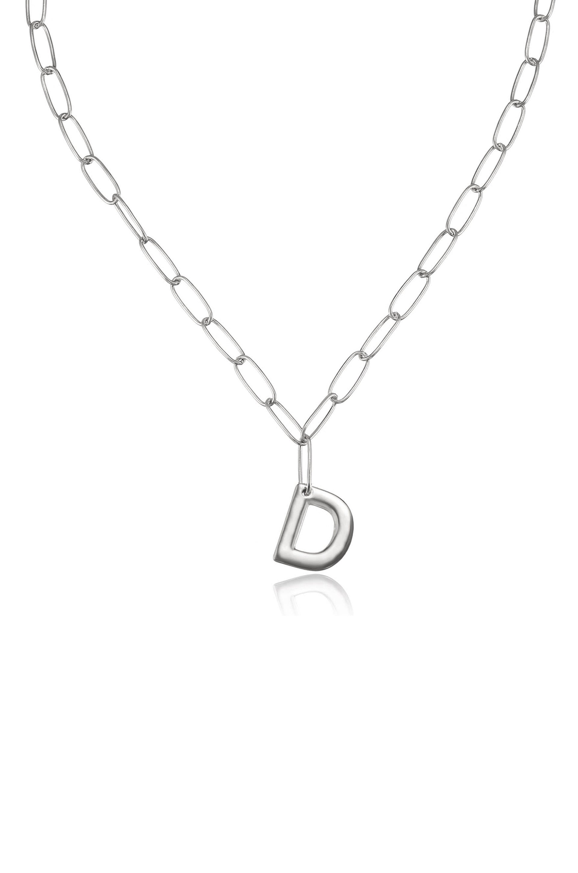 Personalized Initial Necklace with Paperclip Link - Custom Name Letter Jewelry for Women - Perfect Gift for Birthday, Anniversary & Everyday Wear