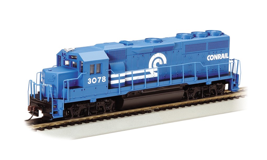 Bachmann Industries EMD GP40 Diesel Locomotive Model - Conrail #3078 HO Scale Electric Train Set for Model Railroad Enthusiasts | Perfect for Train Layouts, Collectors & Diorama Displays
