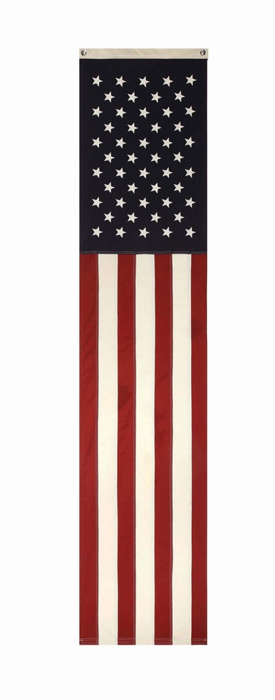 American Flag Cotton Banner 20x96 Inches - Patriotic Home Decor for Fourth of July, Memorial Day & Outdoor Events - Final Sale
