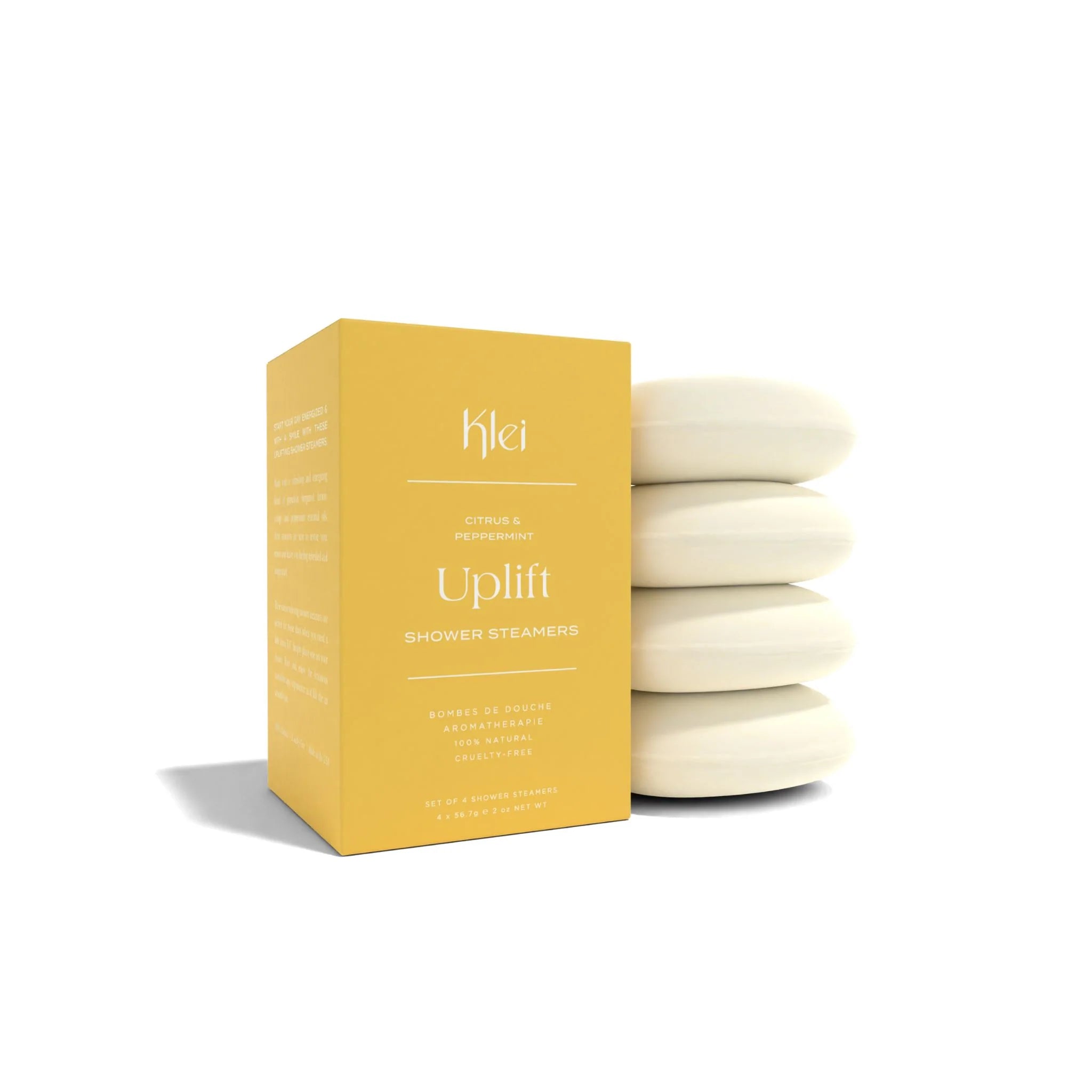 Uplift Citrus & Peppermint Aromatherapy Shower Steamers - Refreshing Essential Oil Shower Tablets for Stress Relief & Relaxation - Perfect for Spa-Like Experience at Home