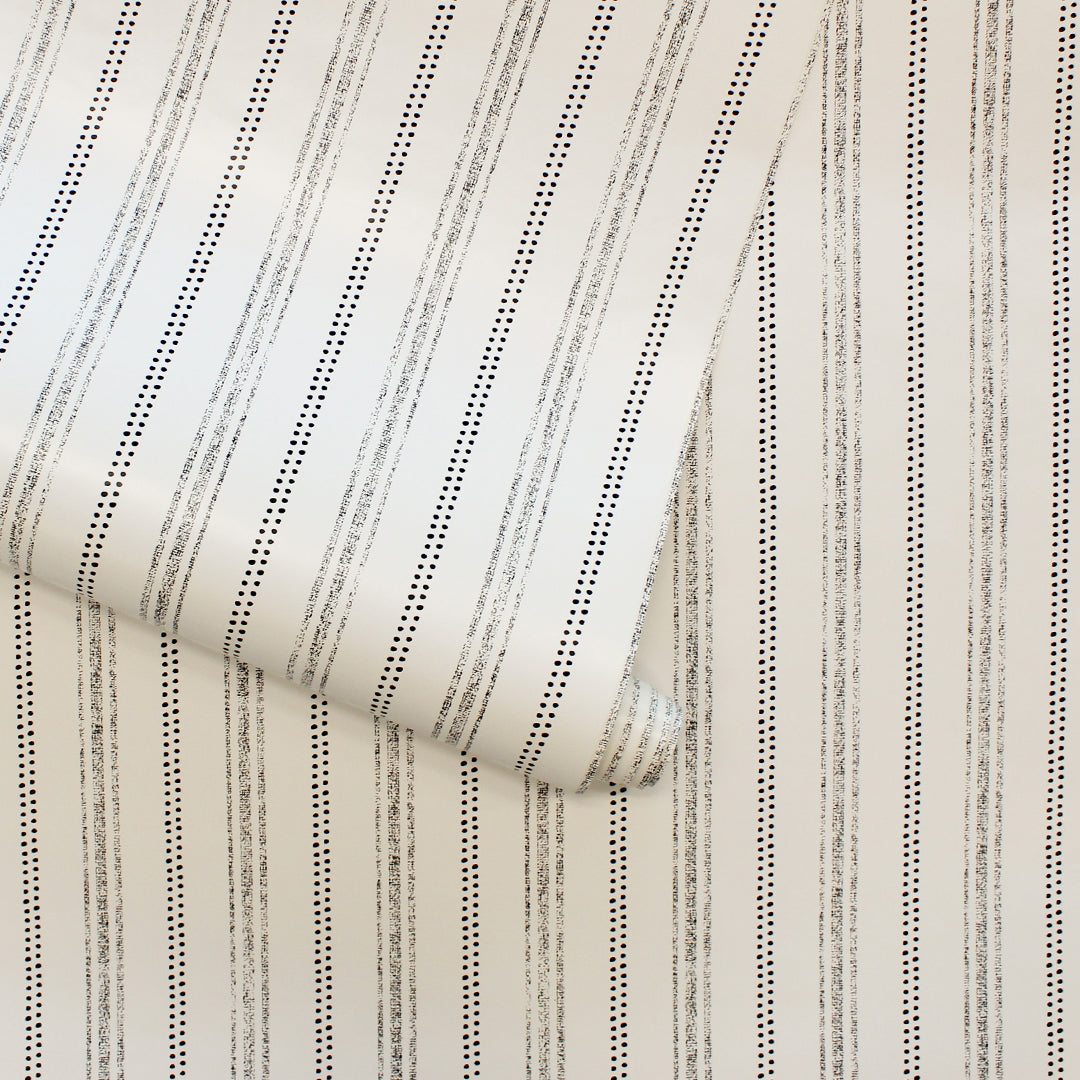 Nautical Stripe Peel and Stick Wallpaper - Self-Adhesive Removable Wallpaper for Bathroom, Kitchen, Nursery - Easy to Install Waterproof Wall Decals for Home Decor