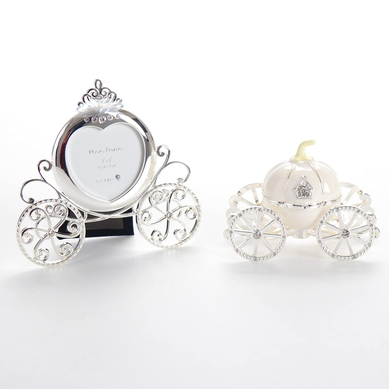 LASODY Elegant Jewelry Box with Mirror - 2x2 Inch Velvet Lined Gift Box for Necklaces, Rings & Earrings - Perfect for Travel, Home Storage & Bridal Jewelry Organization