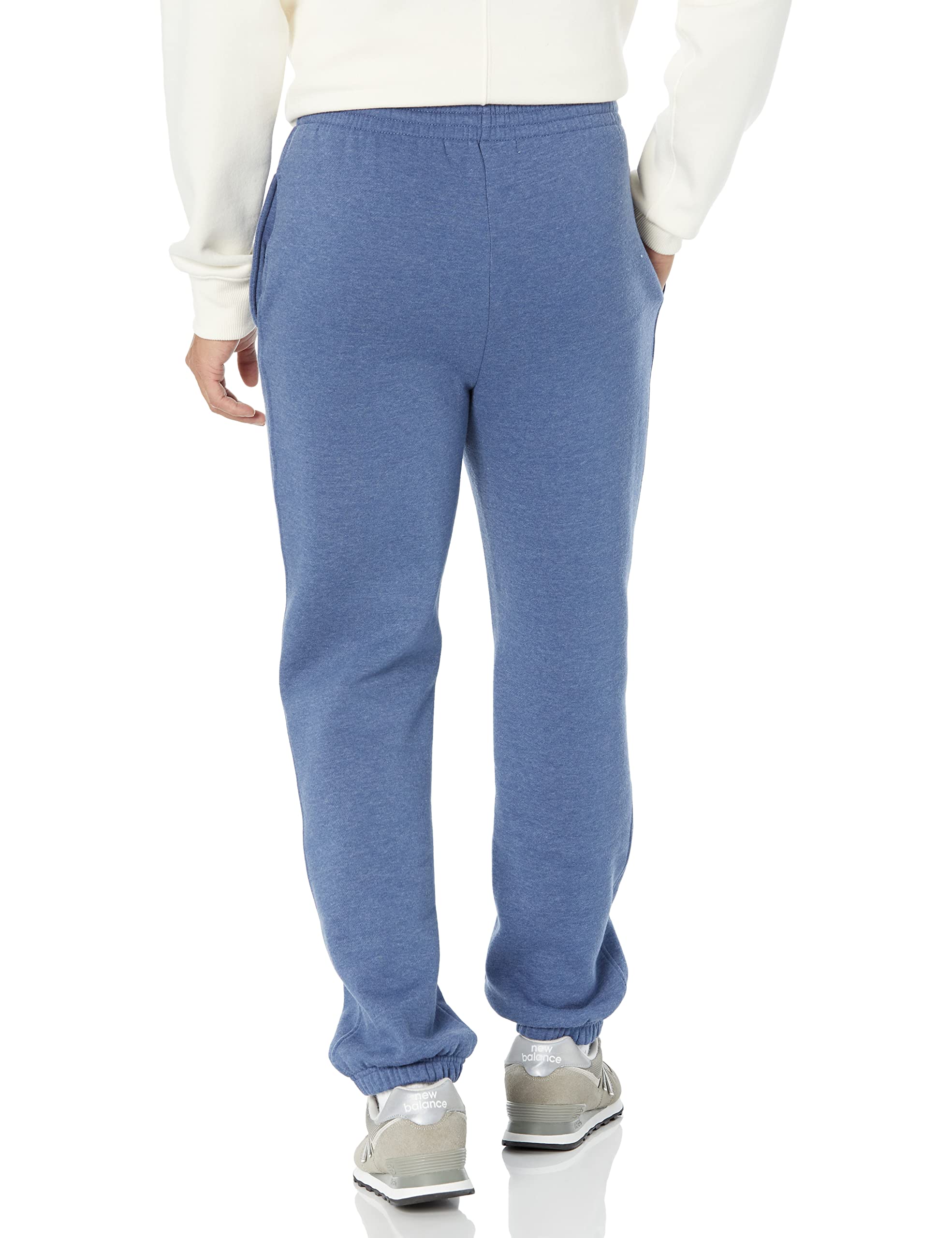Amazon Essentials Men's Fleece Sweatpants with Closed Bottom - Comfortable & Warm Casual Pants for Lounge, Workout & Relaxation (Big & Tall Sizes Available)