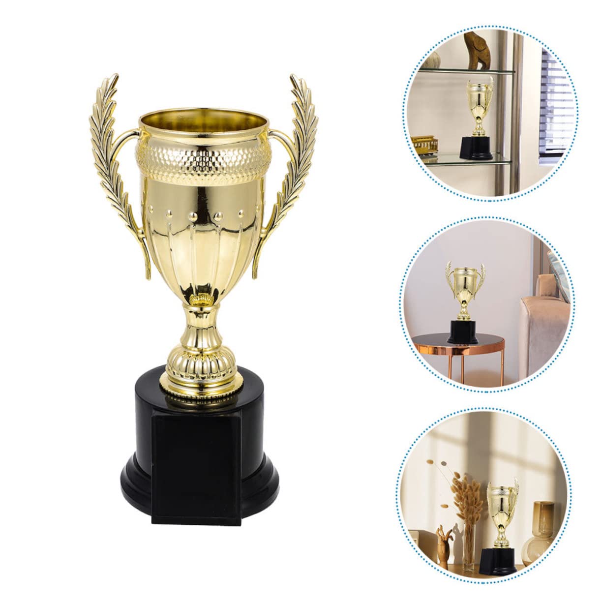 BCOATH 5-Piece Kids Sports Trophy Set - PVC Football Medals & Winning Trophies for Children's Educational Games, Competitions & Award Ceremonies