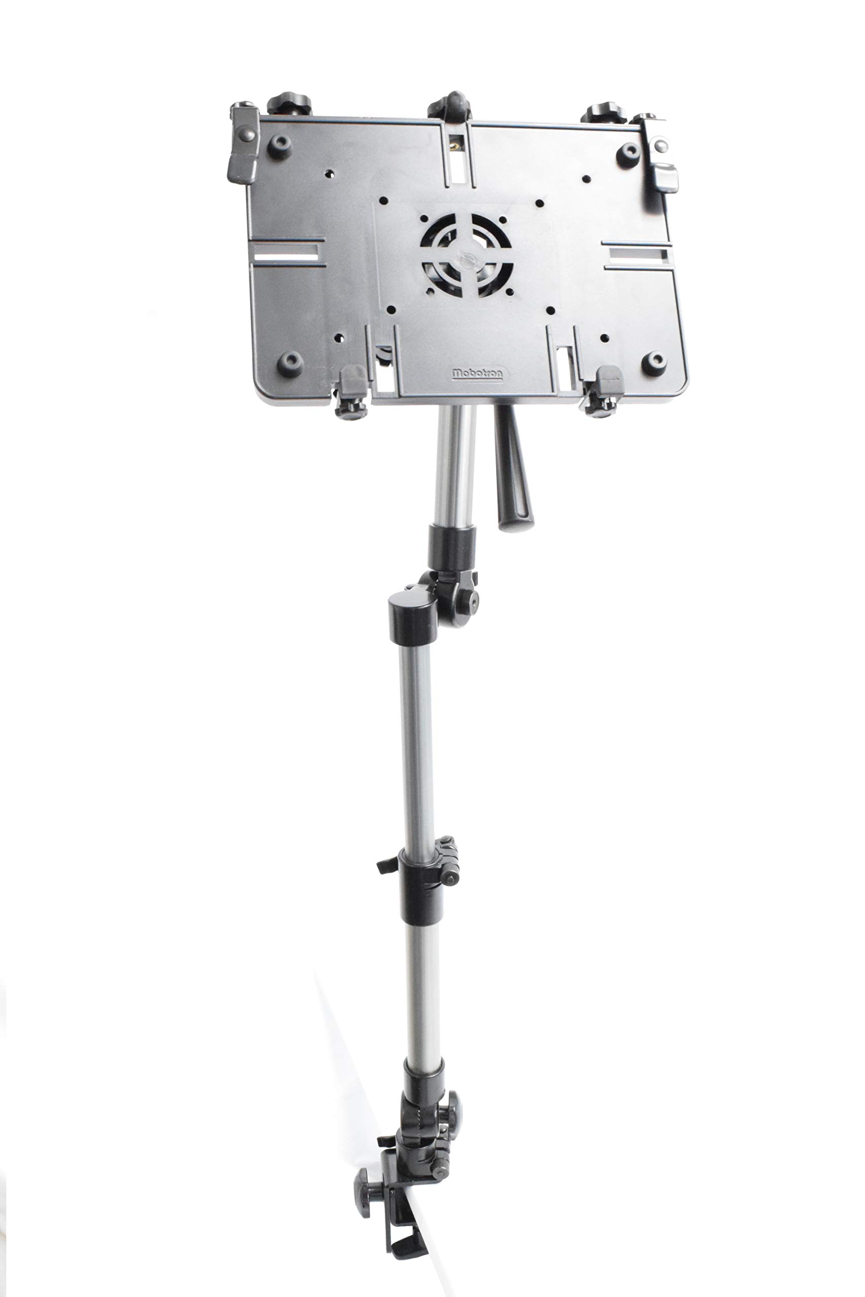 Mobotron MS-526 Heavy-Duty Car Tablet & Laptop Mount Holder Stand with C-Clamp - Secure Adjustable Vehicle Mount for iPad, MacBook, Surface Pro - Perfect for Rideshare, Delivery Drivers & Road Trips