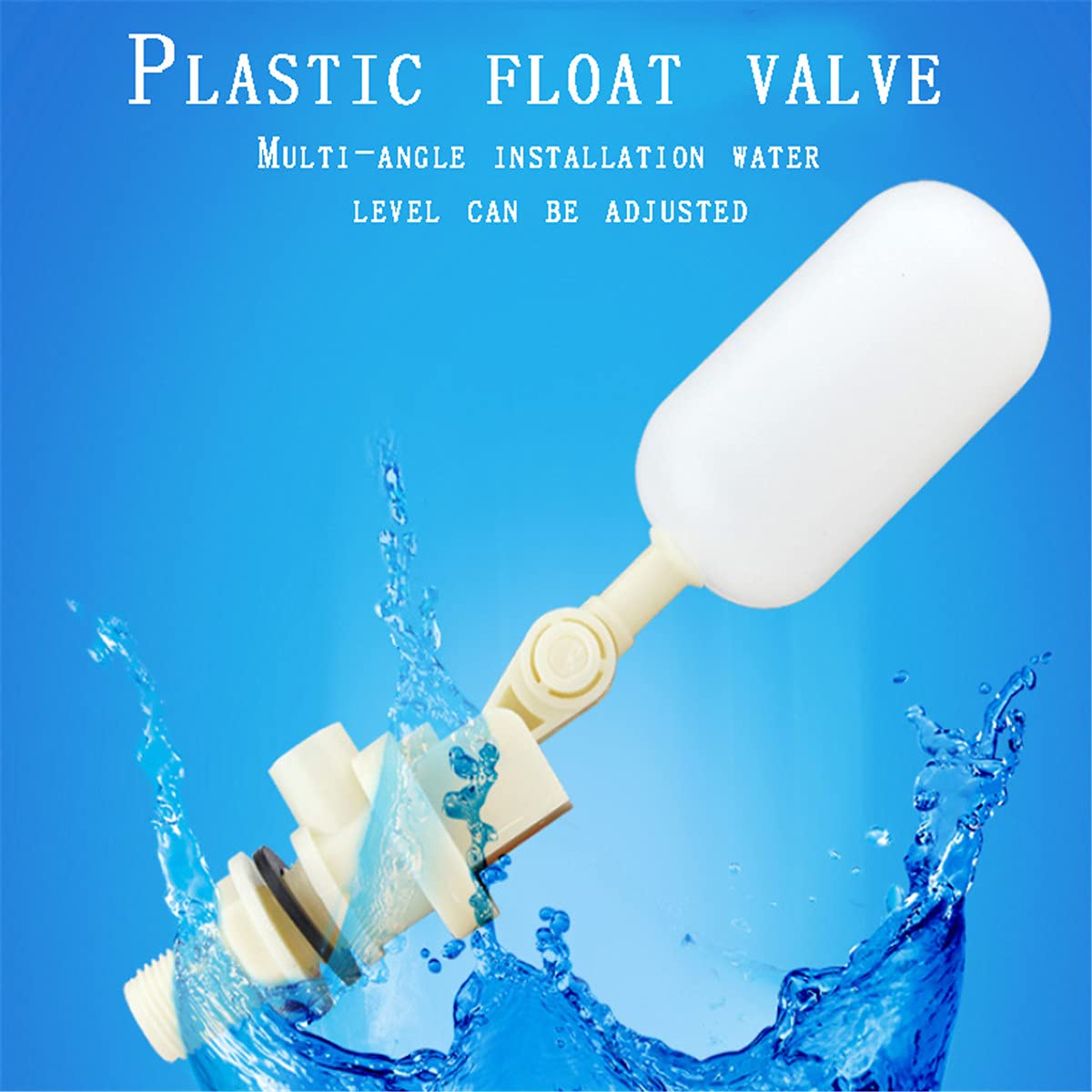 Automatic Water Filter Float Valve - Liquid Level Controller & Stop Switch for Water Tanks, Towers, Pools - Perfect for Swimming Pools, Livestock Tanks, Aquariums & Aquaculture Systems | Reliable Water Level Control Solution