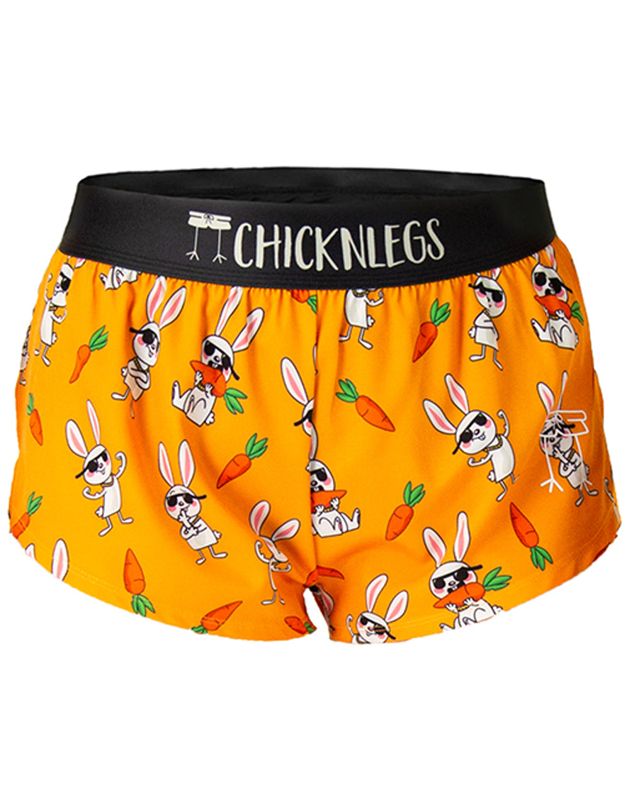 Bad Bunny 1.5 Split Shorts for Women - High Waisted Athletic Running Shorts with Side Splits - Perfect for Workouts, Yoga & Casual Wear