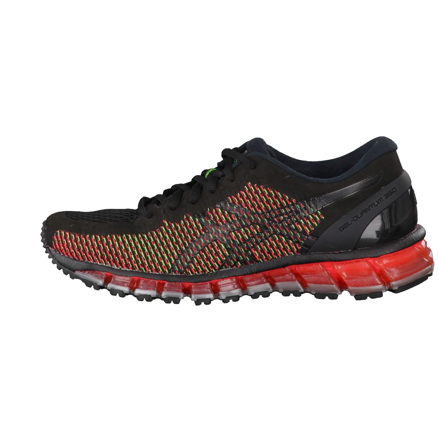ASICS Women's Gel Quantum 360 2 Running Shoes - Black/Green Gecko 9001 - Size 6.5 - Lightweight Cushioned Sneakers for Jogging, Gym Workouts & Daily Walking