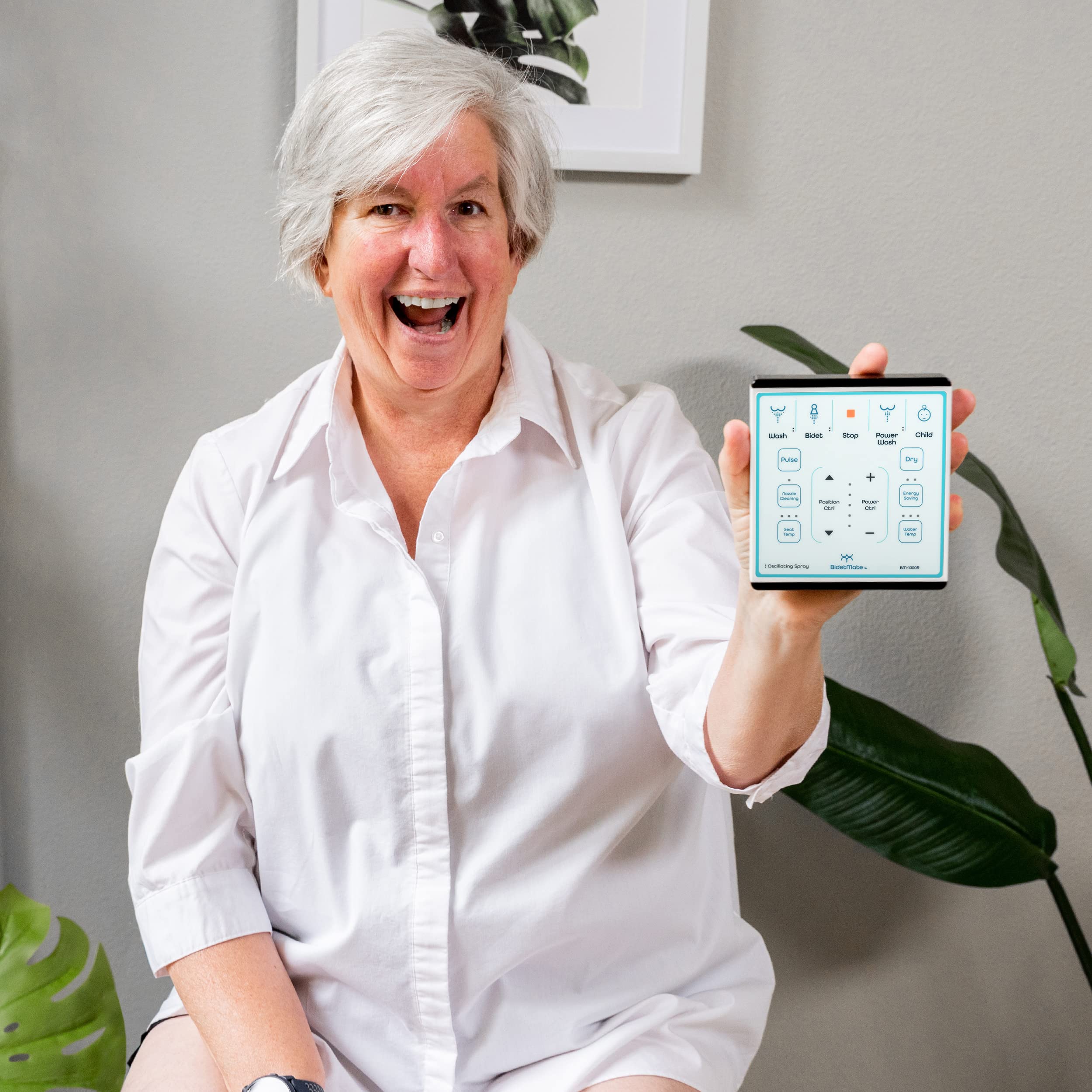 BidetMate 1000 Series Smart Bidet Toilet Seat - Heated Seat & Water, Warm Air Dryer, Wireless Remote Control - Self-Cleaning Electric Bidet with Adjustable Nozzle & Multiple Wash Modes - Perfect for Elderly, Disabled & Luxury Bathroom Upgrade - Fits Elongated Toilets